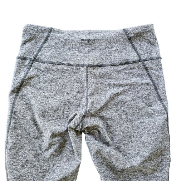 Patagonia Women's Athletic Yoga Workout Leggings Cropped Gray size L - Picture 3 of 15